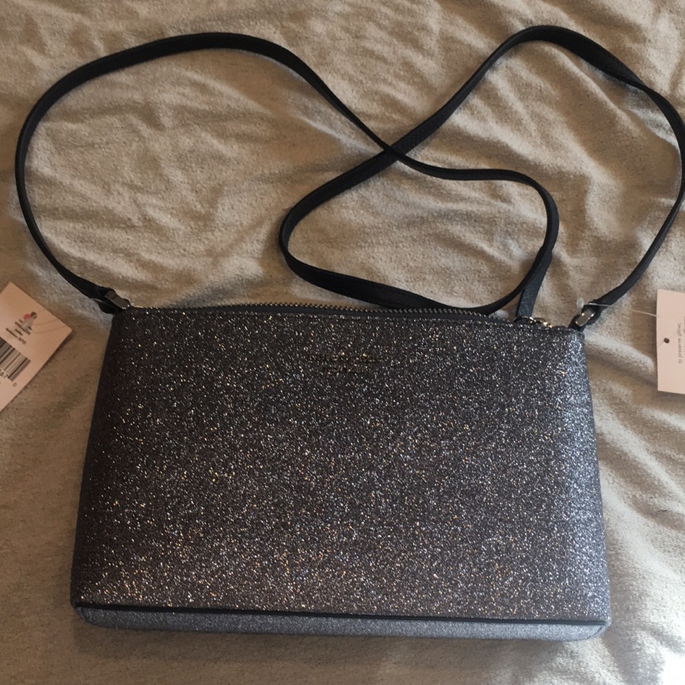 NWT Kate spade glitter cross body bag